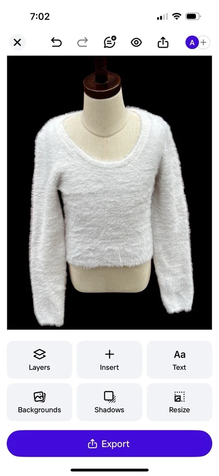 Suéter H&M Tejido Esponjoso Súper Suave Niña Niño Talla 12/14 Foto 3 de 4