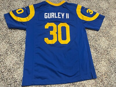 NFL Todd Gurley #30 Nike LA Rams Retro Blue On Field Youth Jersey