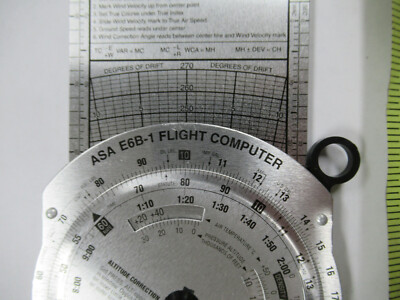 Asa E6B-1 Flight Computer Hergestellt IN Aluminium Korea Sehr Schön Wie Im Bild