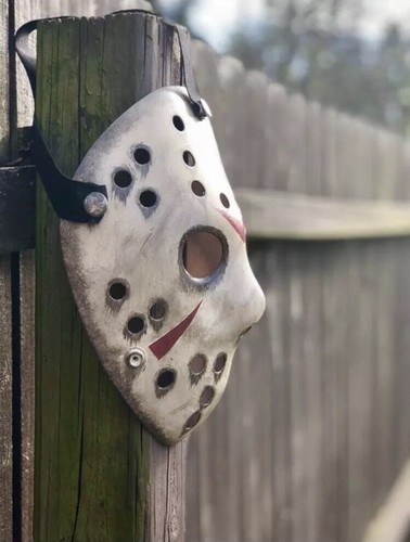 Jason Voorhees inspired dirty hand painted Mask - High Quality Art- - Picture 5 of 8