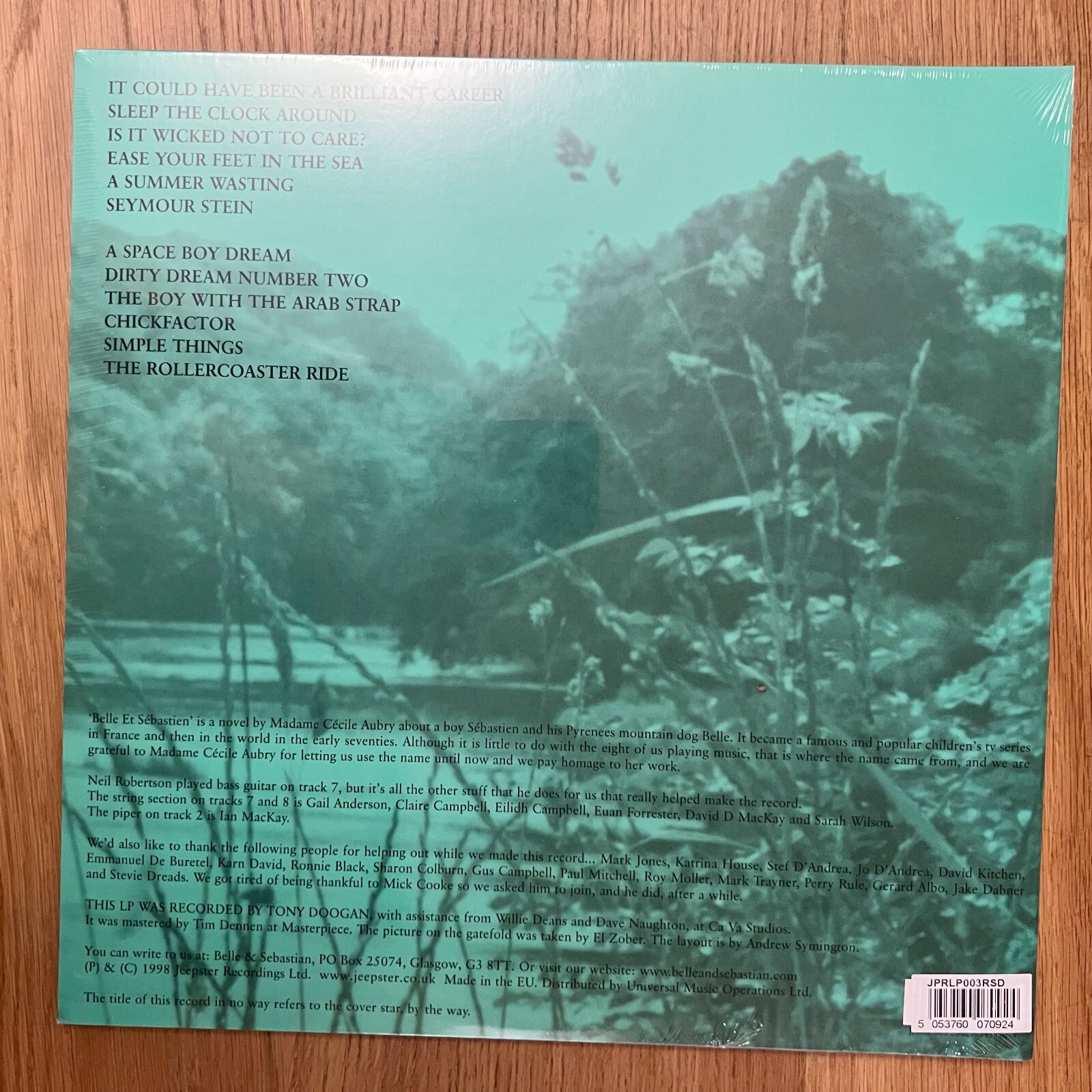 Belle & Sebastian The Boy With The Arab Strap LP RSD 2021 Green Vinyl