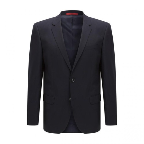 Hugo Boss Men's Suit Separate Slim Fit Wool Blazer 50318355 Black Dark Blue $595 - Picture 15 of 20