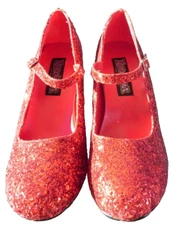 Funtasma Red Glitter Womens Shoes High Heels Pumps Glinda Size 9M See Pics
