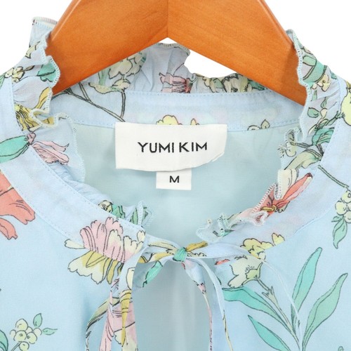 Yumi Kim Love Always Dress in Best Wishes Blue Floral Long Sleeve M - Picture 5 of 7