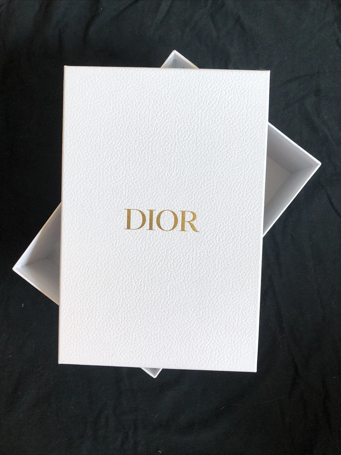 Coffret Dior pour chaussures vide blanc