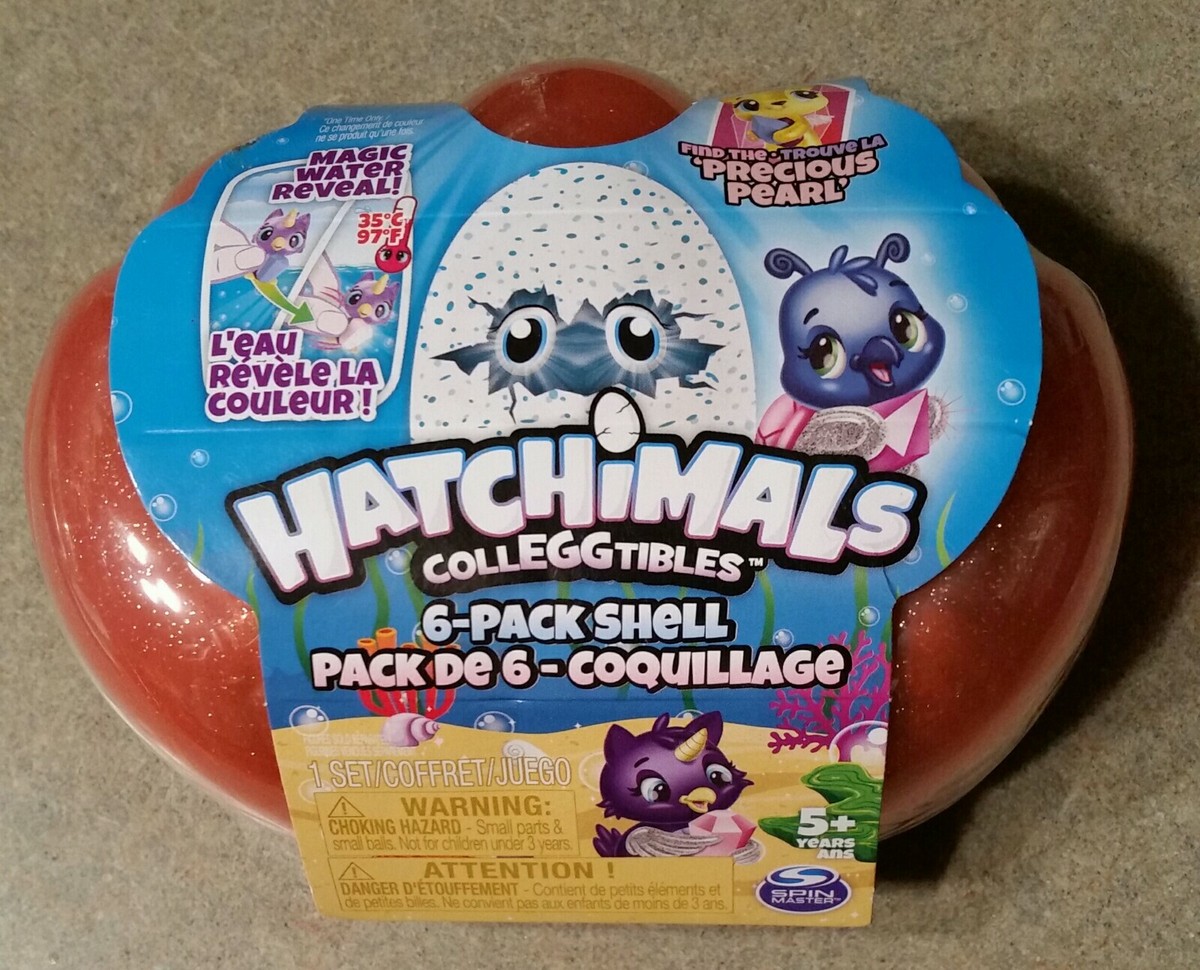 NEW Hatchimals Colleggtibles Shell 6pk Coral Case Sapphire Springs