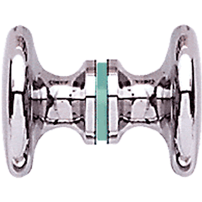 Traditional Series Glass Shower Door Knob Back To Back Mount Black Nickel - Picture 2 of 4