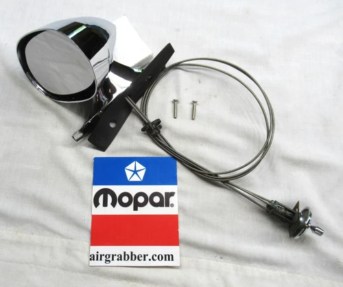 1971 72 Charger Challenger Road Runner Cuda rechromed driver sport side mirror
