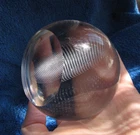 Orrefors Olle Alberius art glass figurine ball sphere signed very Rare