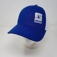Spartan Chemical We Make Clean Simple Blue White Adjustable Baseball Cap Hat