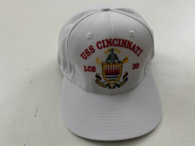 USS CINCINNATI LCS 20 MTT The Corps US White Baseball Cap One Size