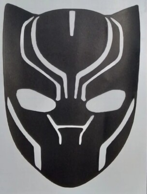 Black Panther Vinyl Decal / Sticker - Wakanda- Marvel Avengers Yeti 3.5x5 inch!