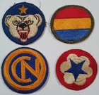 WW2 Era U.S Army patches Badges x 4. Joblot Badge Patch. Insignia Formation. L7