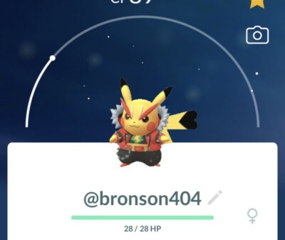 Pikachu Rockstar Pokemon Go
