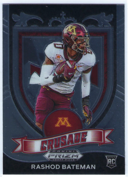 2021 Panini Prizm Draft Picks Crusade #166 Rashod Bateman RC Rookie NFL Football