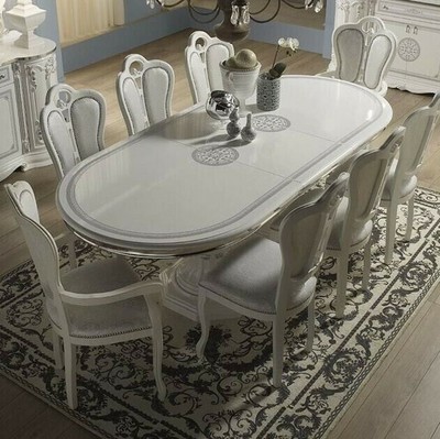 Beautiful New Greta Italian Living Dining Room Collection White New Ebay