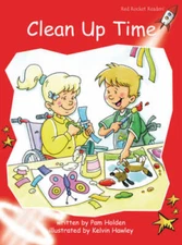 Clean Up Time (Red Rocket Readers) - Paperback By Holden, Pam - GOOD