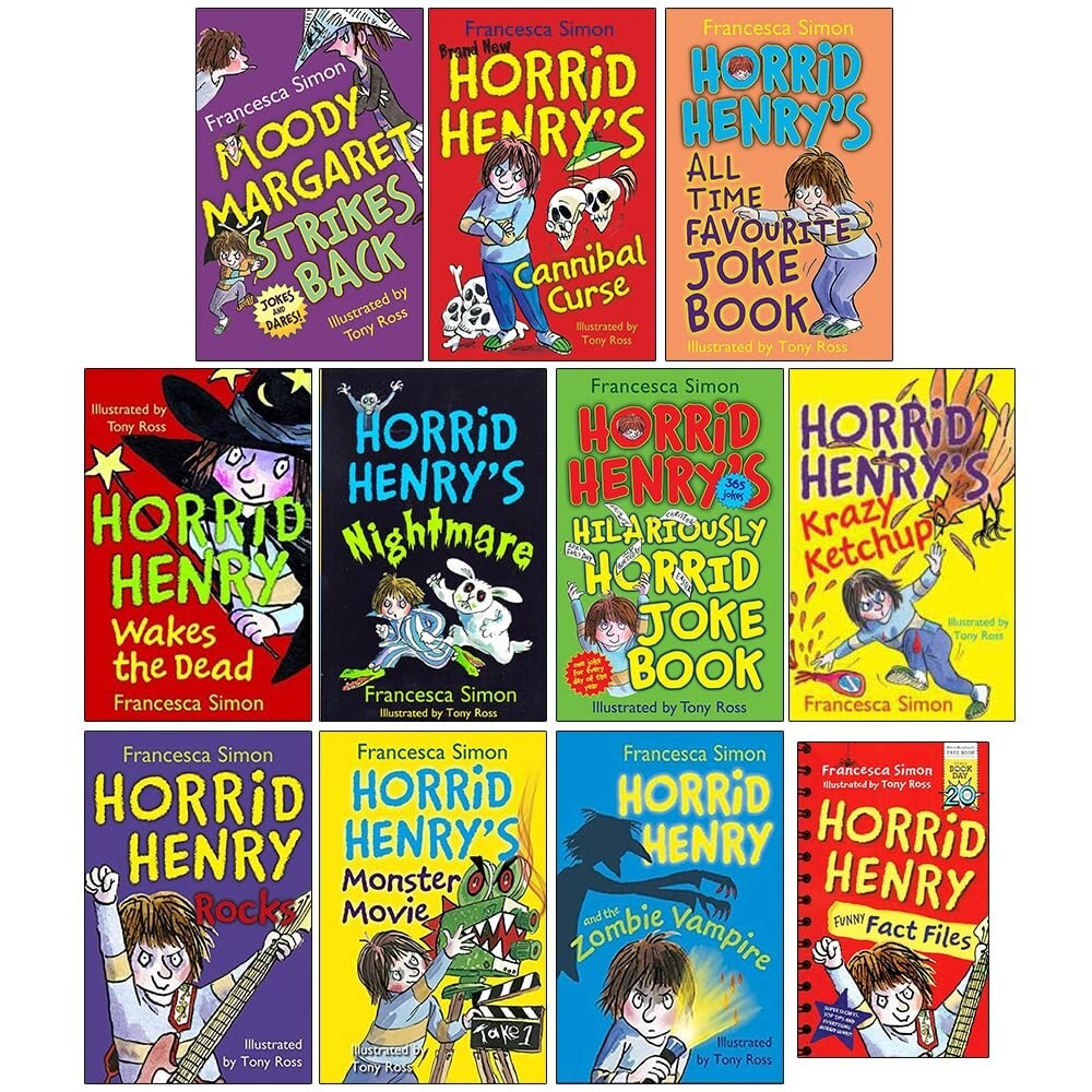 Horrid Henry Francesca Simon 11 Books Collection Set Horrid Henry Funny Fact