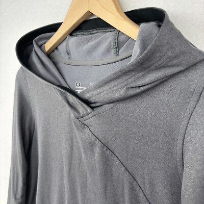 UNDER ARMOUR Hoodie Women M ColdGear Infrared EVO Fitted Sweatshirt Running  Gray | eBay