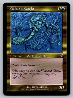MTG Magic: The Gathering Invasion Galina's Knight LP 248/350