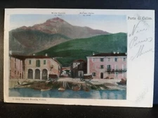 Postcard Colico il Porto Carriages Boats CL48