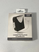New FM/AM radio Cassette Player Earbuds