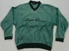 Rare Vintage EDDIE BAUER Ebtek Spell Out Pullover Windbreaker Jacket 90s Green S