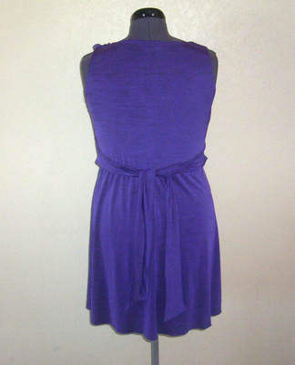 Women's Speechless Dark Purple Stretch Sleeveless Knit Dress Medium | eBay