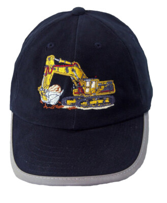 Security Baseball Kappe Sicherheit Cap Stickerei Bagger blau