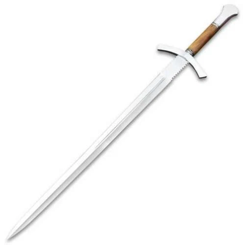 Stainless Steel Blade Double Collectible Medieval Swords & Sabers Wood Handle