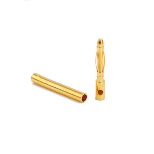 30pair 2.0mm Gold Bullet Banana Connector Plug fo RC Hobby ESC Motor Battery DIY - Picture 4 of 8