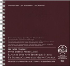 Bee Paper Company 808S60-909 Bee Paper Super Deluxe Sketch Pad, 9-Inch by 9-Inch