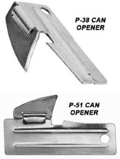 New Combo Original Military Issue P-38  P-51 Can Opener 2pc US Made