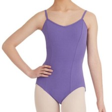 Capezio Classic Princess Camisole Leotard Ballet Leg Shelf Bra XS Amethyst