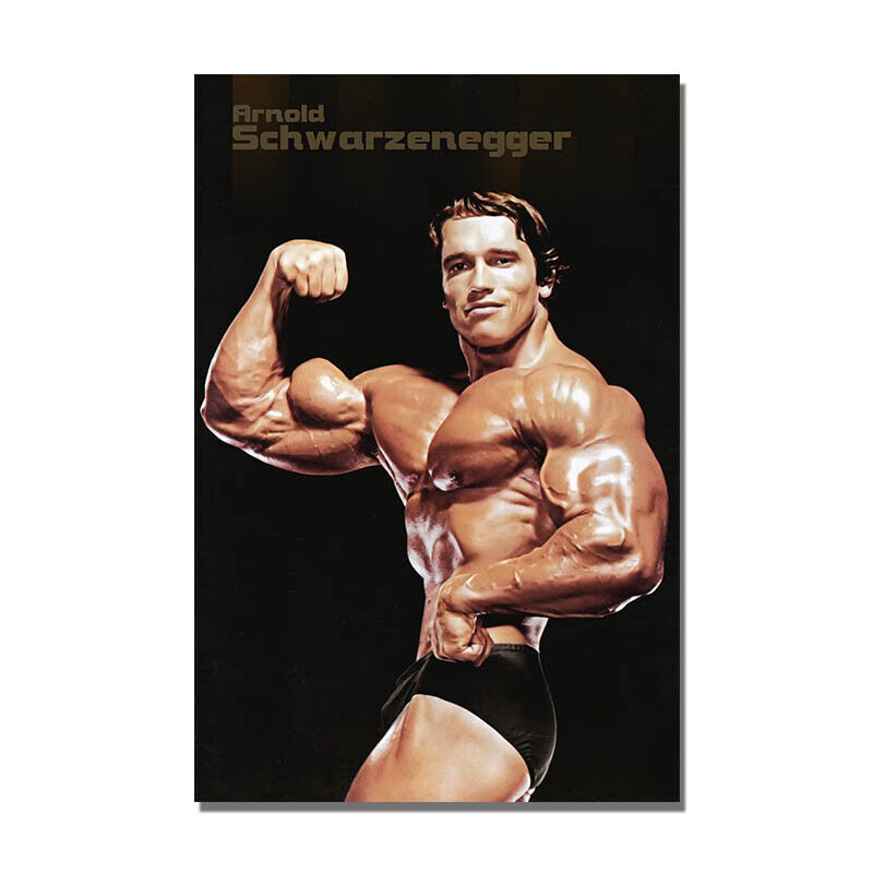 Arnold Schwarzenegger Bodybuilding Poster HD Print Muscle Workout Art  Painting