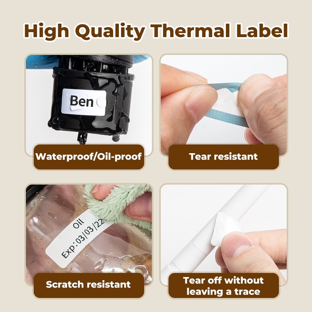 Wireless Thermal Label Maker Machine for DIY Stickers and Tags
