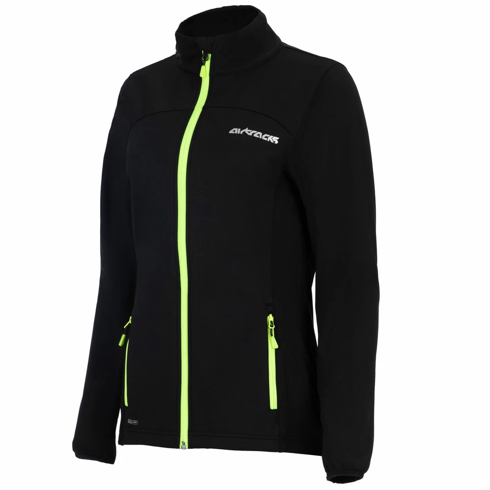 AIRTRACKS Pro Line II Chaqueta Térmica Softshell Cortaviento Mujer Neon Negro - Imagen 4 de 4
