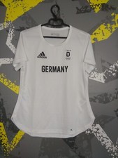 Germany Team Jersey Olympic Games Shirt White Adidas Woman Size M ig93