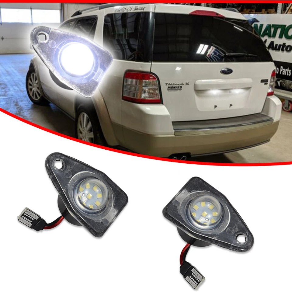 Luzes traseiras de placa de licença LED completo para Ford Expedition Freestar Taurus Navigator - Imagem 2 de 4