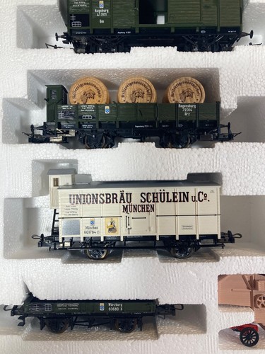Trix - HO 23936 - Bavarian Goods Car Set of 5 - K.Bay.Sts.B - Era 1 - As New - Picture 7 of 11
