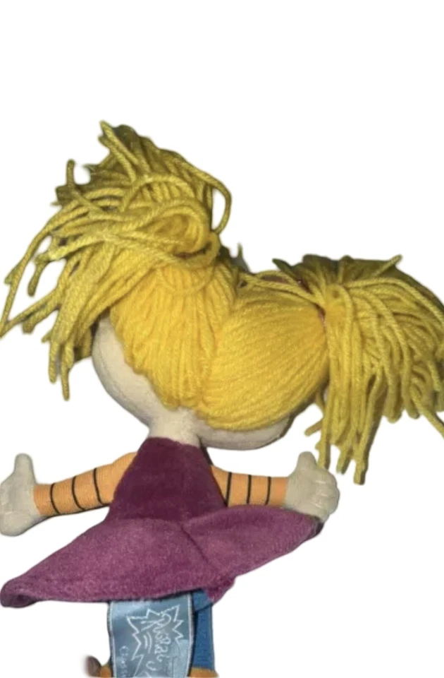 Muñeco de peluche GUND Nickelodeon Rugrats 9” personaje Angélica hilo pelo 2000 de colección Foto 4 de 4
