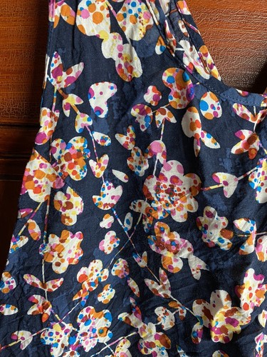 Vera Bradley Pajama Lounge Tank Top Cut Vines Sz M - Picture 2 of 8