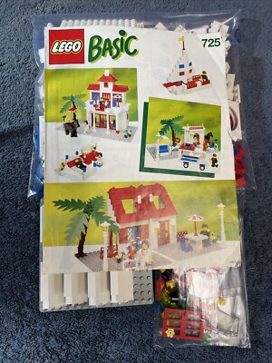 LEGO 725 Basic Building Set, 7+ 100% Complete W/Instructions 