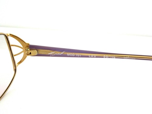 TURA Mod. 701 Women's Lavender / Gold Metal Eyeglass Frames Made in France NOS - Picture 4 of 7