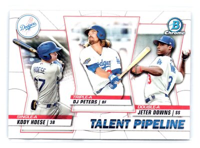 2020 Bowman Chrome #TP-LAD Peters, Downs, Hoese Talent Pipline Refractor -