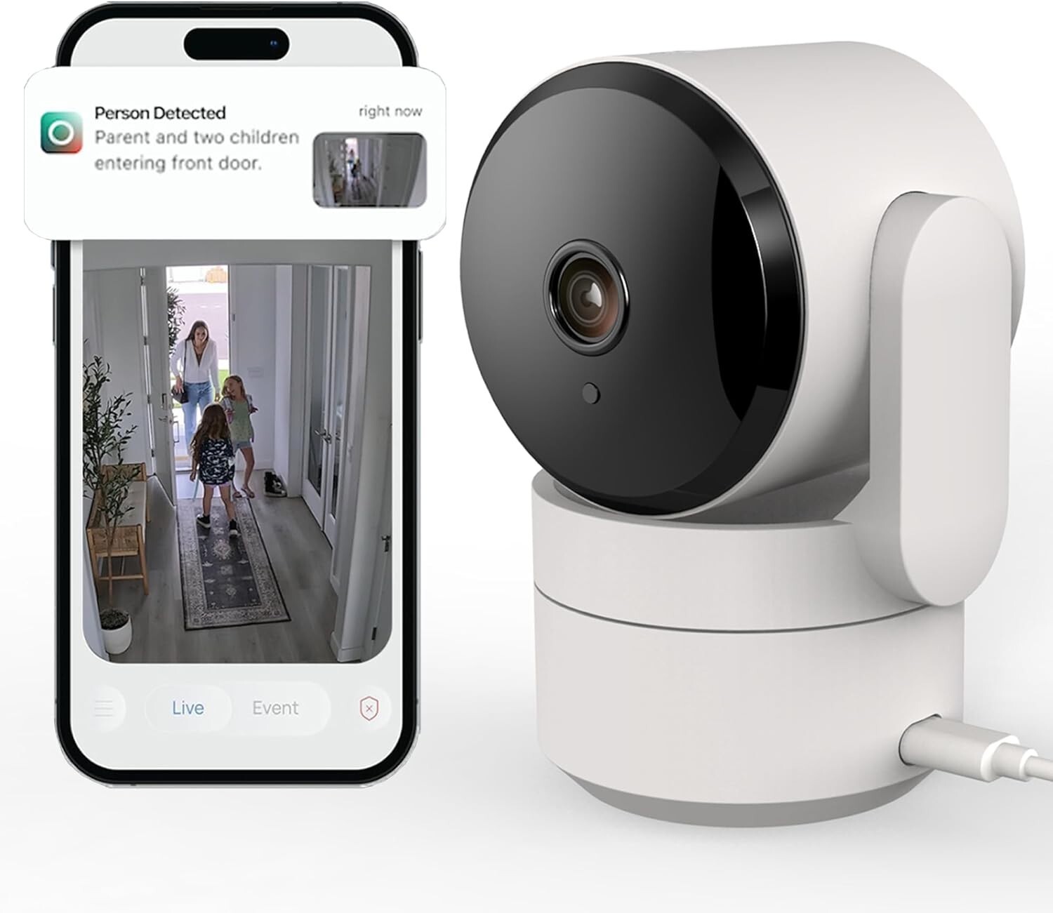 Security Camera Smart Gen AI Motion Detection Pet Camera-image