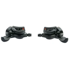 pair sport shift controls 3x8v compatible shimano MICROSHIFT bike cam controls