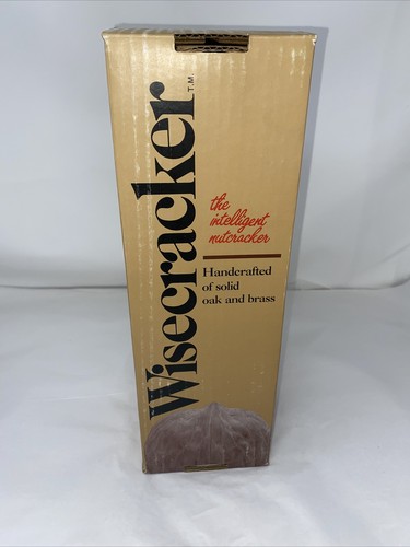 Vintage 1983 Blockbusters Wisecracker - Nutcracker Oak Brass Mallet & Nut Holder - Picture 5 of 9