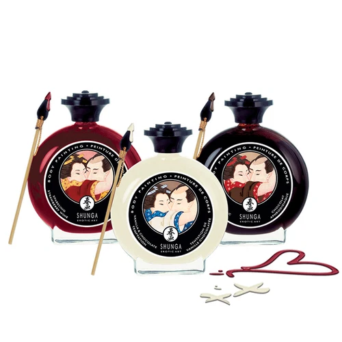 Shunga Body Painting Flavored Foreplay Edible Kissable Paint 3.5 oz