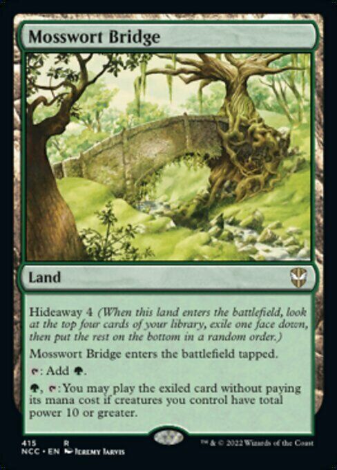 MOSSWORT BRIDGE mtg NM-M New Capenna Commander Rare 1 Card